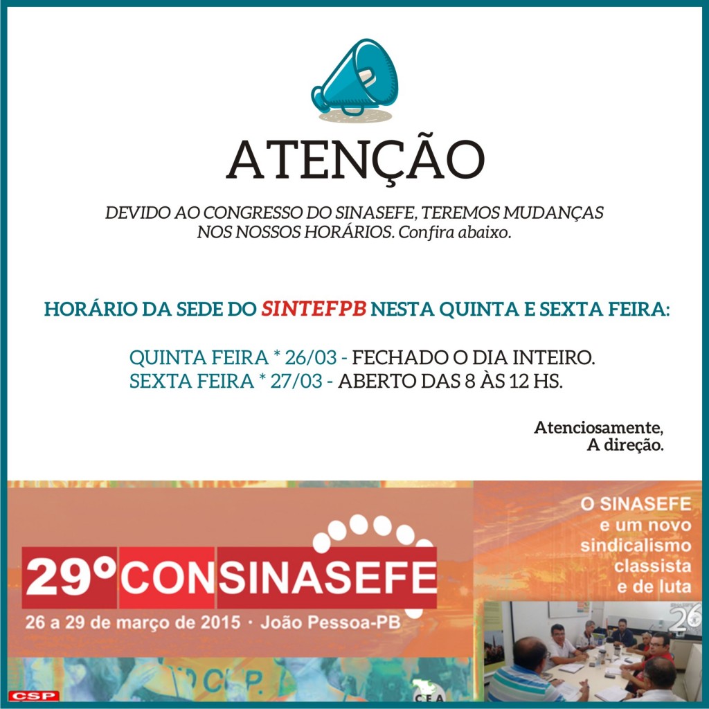 horario sintef no consinasefe