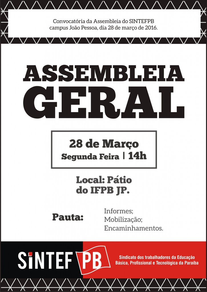 assembleia geral - mobilização