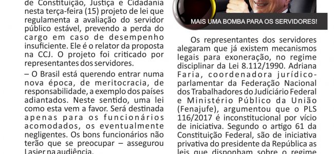 Boletins Informativos do SINTEFPB – Agosto de 2017