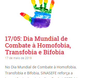 17/05 – Dia Internacional de Luta contra a LGBTQIfobia!
