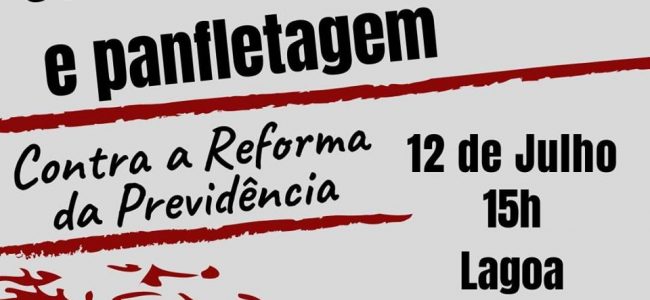 Coleta de assinaturas e panfletagem em João Pessoa CONTRA A REFORMA DA PREVIDÊNCIA
