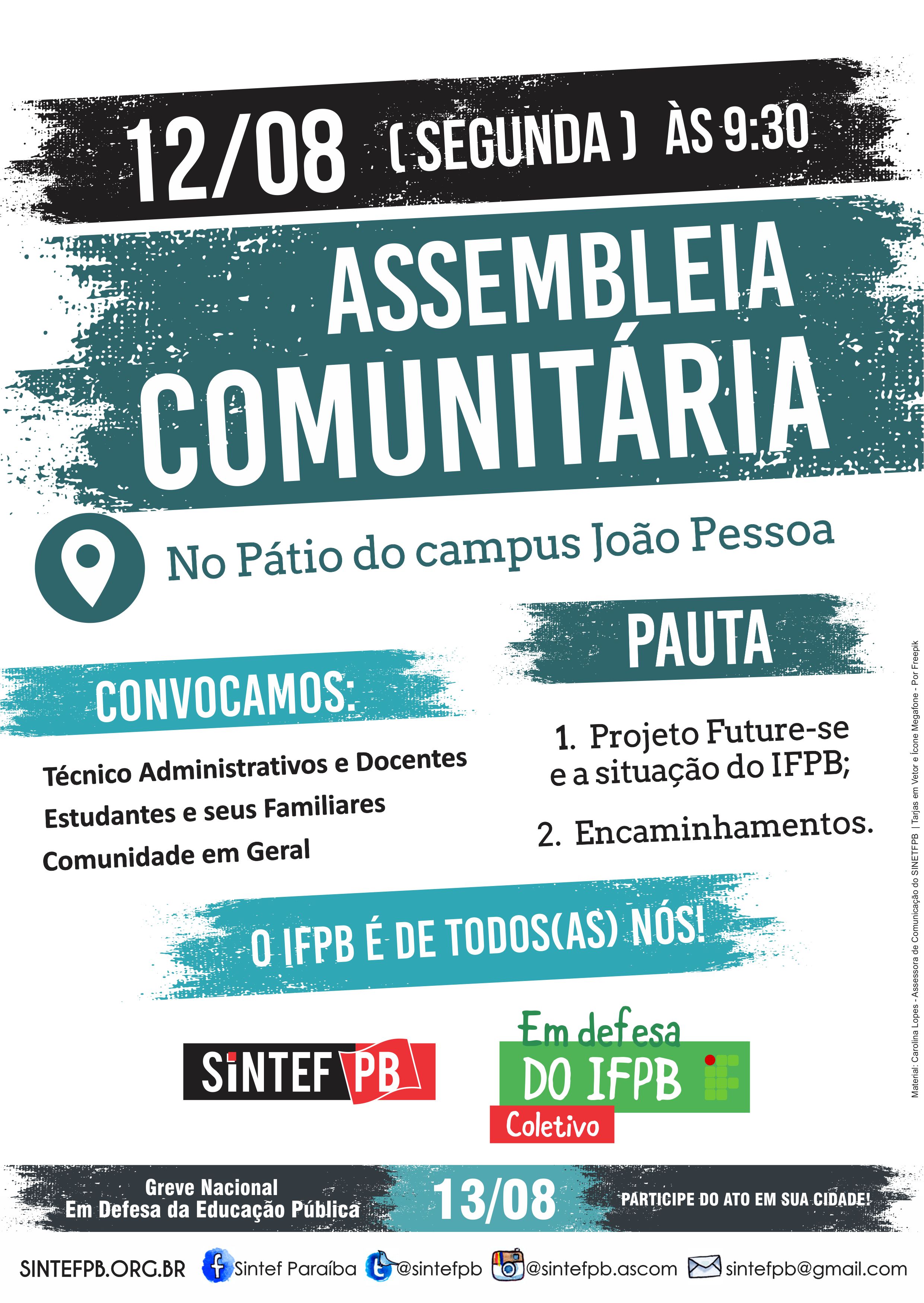 SINTIFRJ realizará Assembleia Local no dia 12 de setembro no Campus  Paracambi – SINTIFRJ