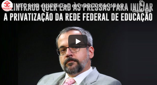 MEC quer expandir a proposta de EAD nas Redes Federais de Ensino em meio a pandemia e sem diálogo