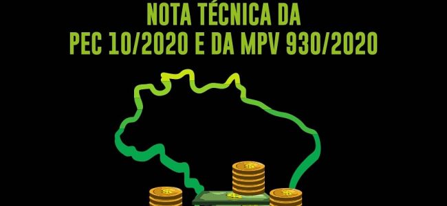 Auditoria Cidadã da Dívida lança Nota Técnica avaliando a PEC 10/2020 (“orçamento de guerra”) e a MPV 930/2020.
