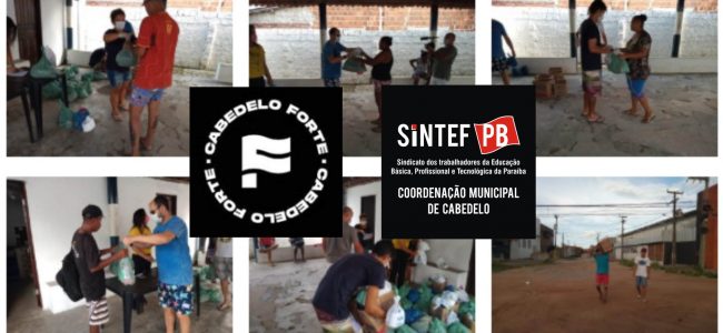 #CorrenteDoBem: SINTEFPB Coordenação Municipal de CABEDELO e Coletivo Cabedelo Forte fazem doações para as comunidades locais.