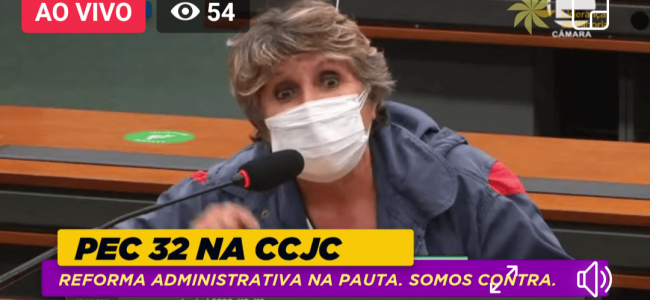 Acompanhe ao vivo! PEC 32 na CCJC – #PEC32NÃO