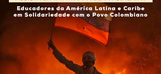 🎥 05/05, às 20 horas : Solidariedade com o povo colombiano! SINASEFE estará na live do Grupo de Contato Internacional