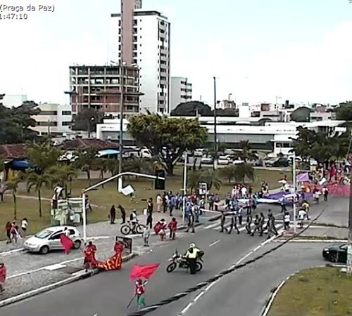 Chegando na praça da paz - JP