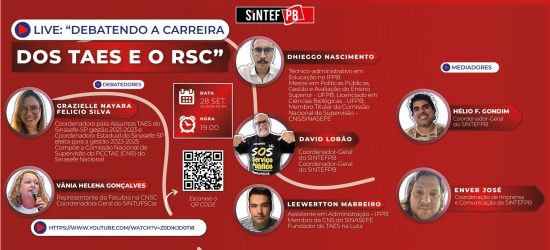 Live: Debatendo a Carreira dos TAEs e o RSC
