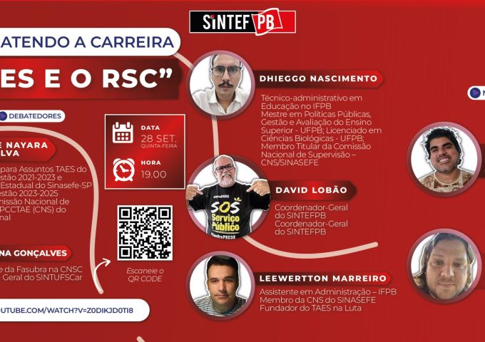 Live: Debatendo a Carreira dos TAEs e o RSC